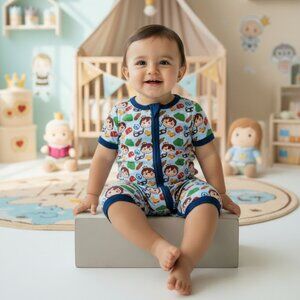 Anime Ranking of Kings Baby Short Sleeve Zippies